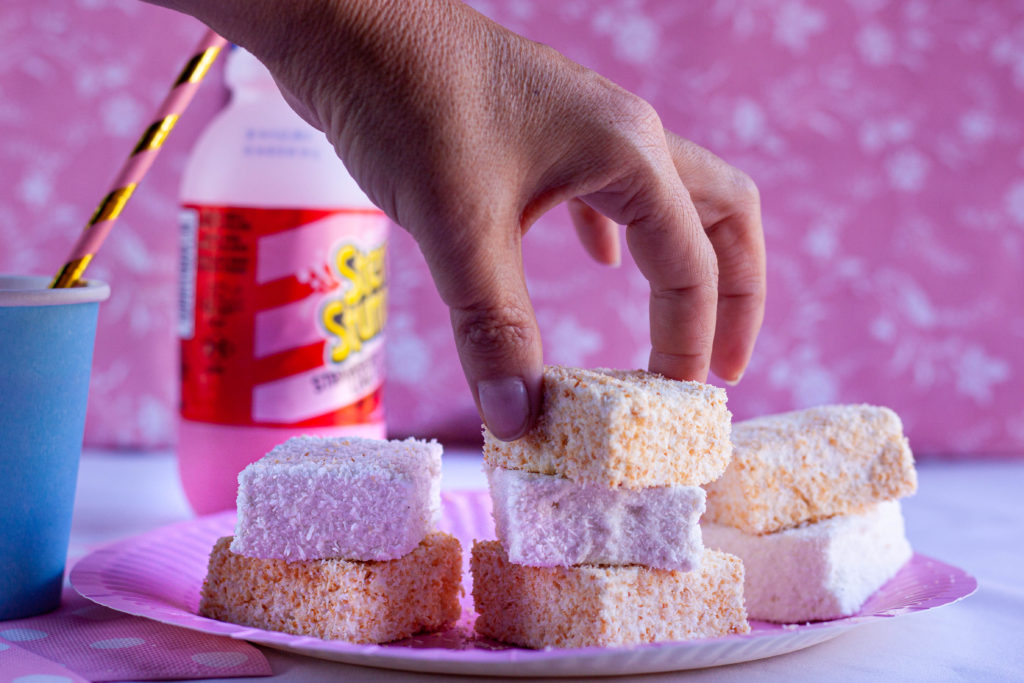 Coconut roasted marshmallows