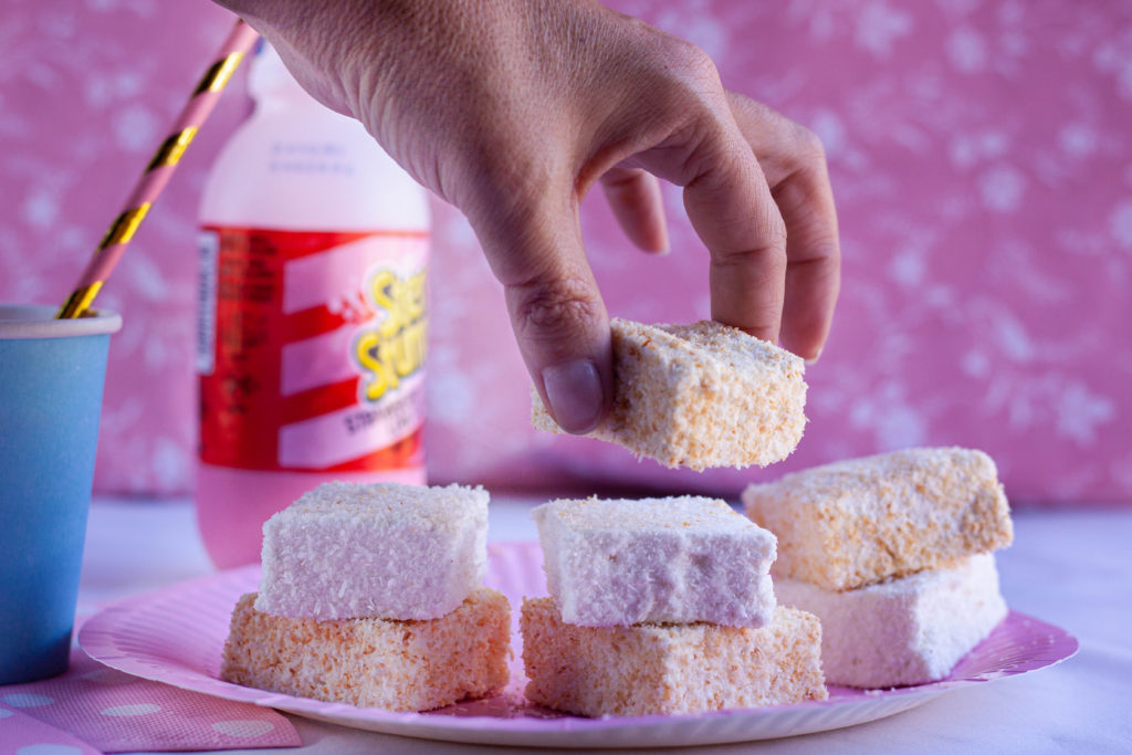 Coconut roasted marshmallows