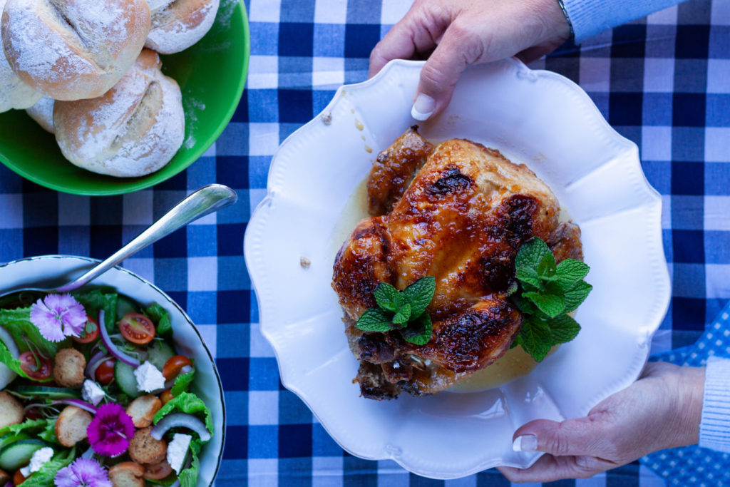 Moroccan chicken roast