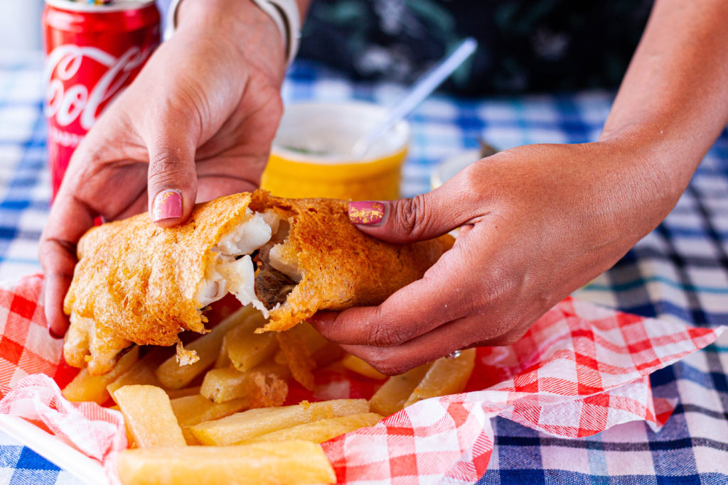 Crispy Fried Fish and Slap Chips